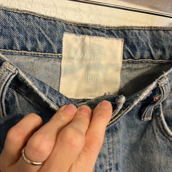 MOTHER The Huffy Skimp High Waist Straight Jeans Hotter on the Other Side 30 - Picture 7 of 12